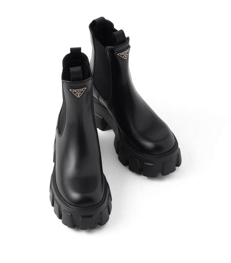 prada 2021 boots|Prada 55 leather ankle boots.